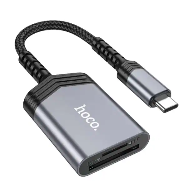 Lector de tarjetas de memoria SD USB C Hoco UA25 - Imagen 8