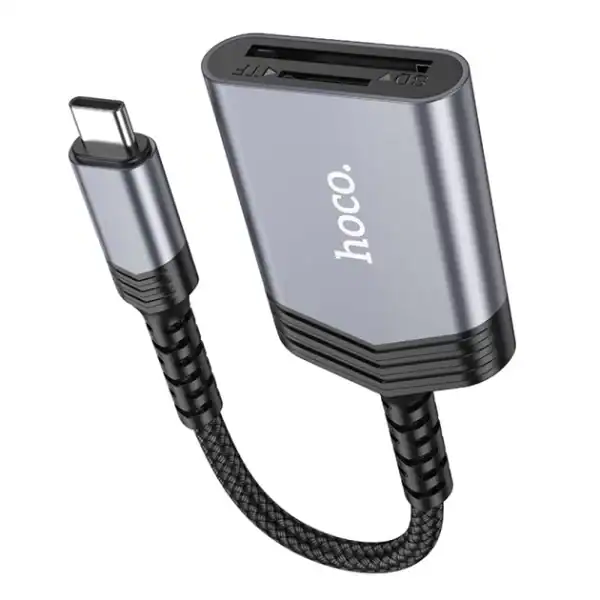 Lector de tarjetas de memoria SD USB C Hoco UA25 - Imagen 5