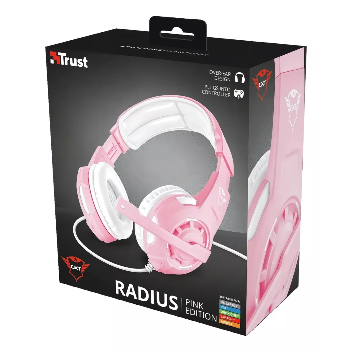 Audifonos Gamer con Cable TRUST Rosados
