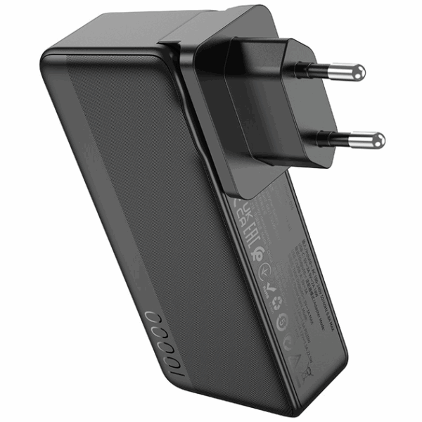 Power Bank HOCO 2 en 1 Carga de 22.5W 10000mAh Batería Portátil Negro - Imagen 7