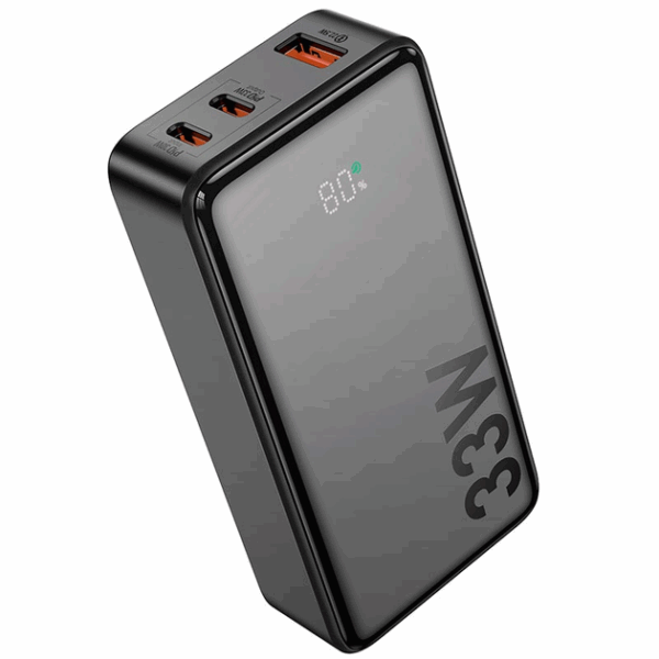 Power bank 10000 mah Portátil 2 USB Tipo C 30W Negro - Imagen 3