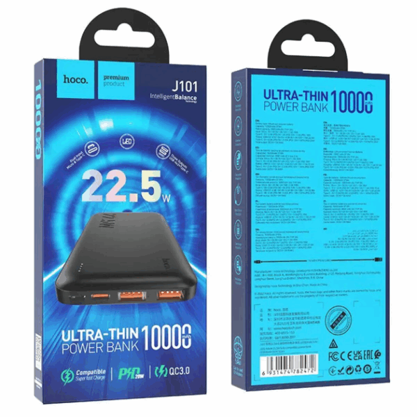 Power Bank 10000 mAh HOCO Astute 22.5 W Batería Portátil - Imagen 4