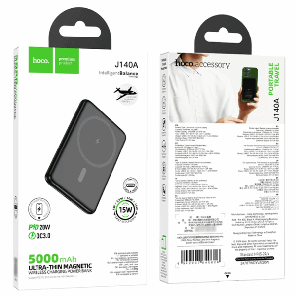 Power Bank Magnetic Magsafe 5000 mAh Tipo C de 20 W - Imagen 3