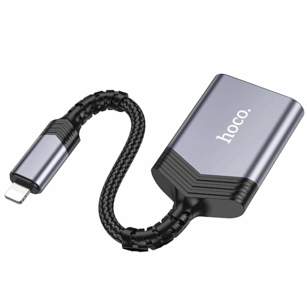 Lector de tarjetas para Iphone 11 - 14 series Lightning Hoco UA25 - Imagen 4
