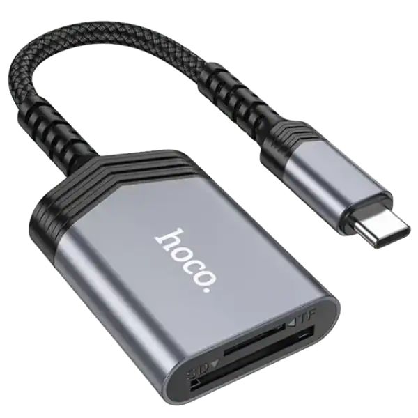 Lector de tarjetas de memoria SD USB C Hoco UA25