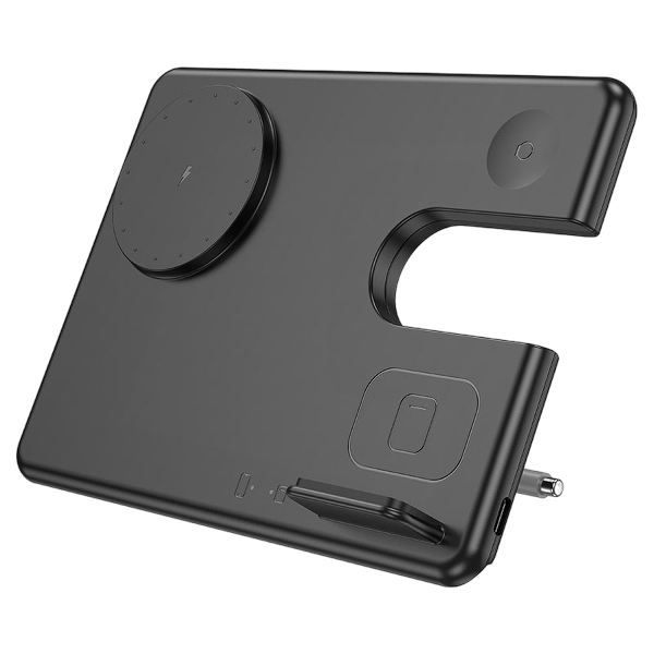 Hoco CQ1 – Cargador Inalámbrico 3 en 1 para iPhone, Apple Watch y AirPods
