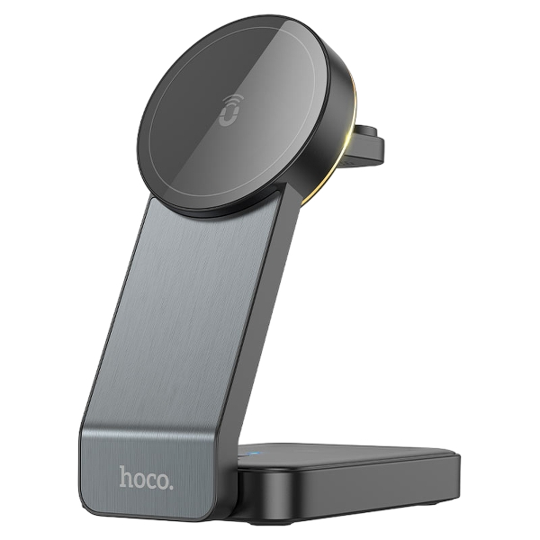 Hoco CQ3: Cargador inalámbrico 3 en 1 MagSafe compatible