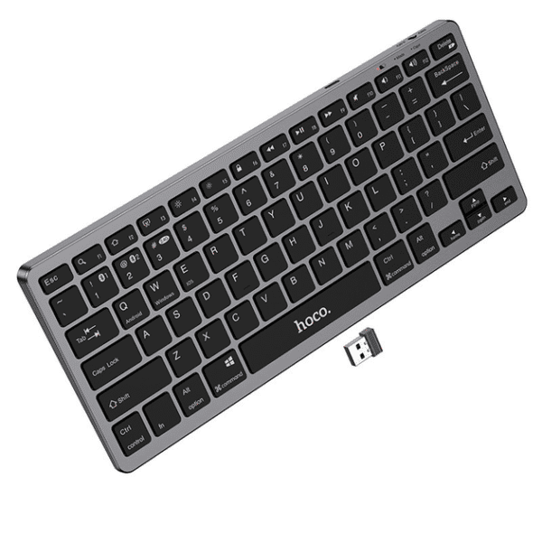 Teclado Inalámbrico y Bluetooth para Teléfono, PC, Tablet