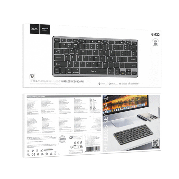 Teclado Inalámbrico y Bluetooth para Teléfono, PC, Tablet - Imagen 2