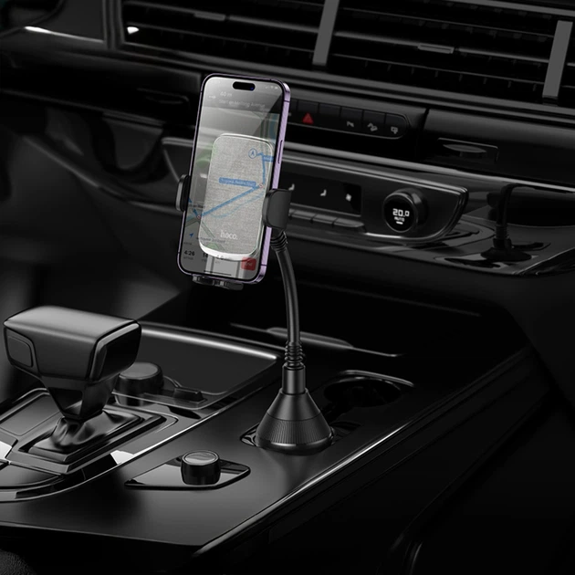 Soporte para coche Hoco H63 Utmost de tipo empuje (portavasos) - Imagen 7
