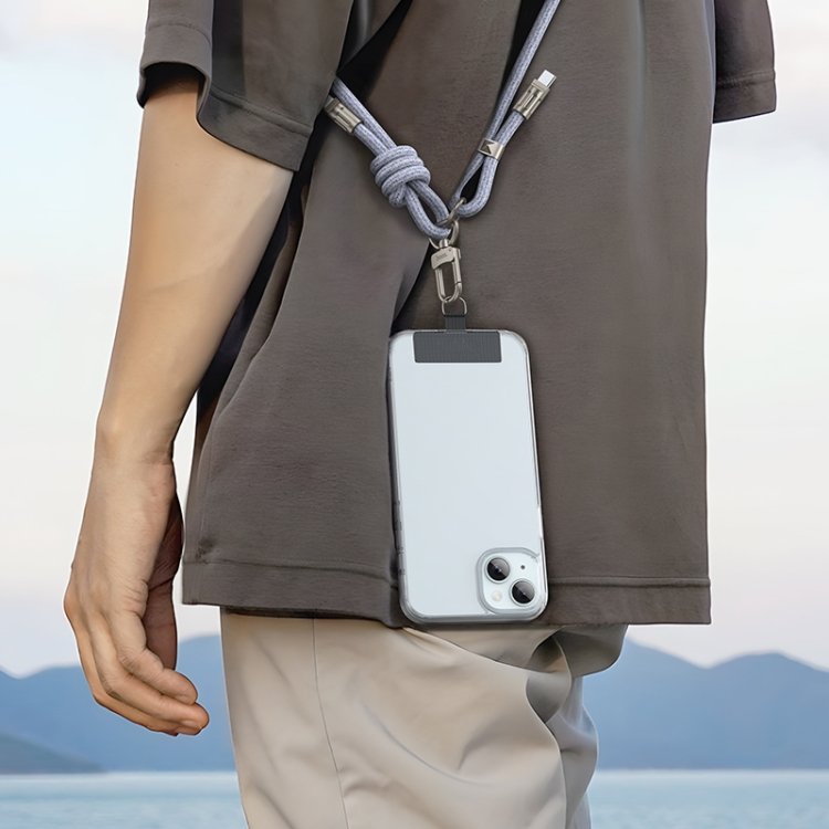 Cable USB Hoco GH7 Tipo-C lanyard cruzado - Imagen 3