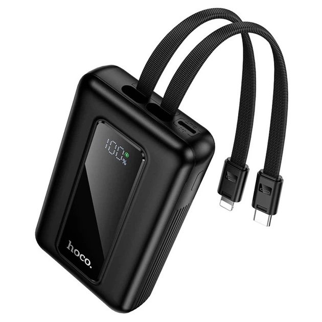 Power Bank HOCO J162 10000 mAh 22.5W PD20W con Cables Integrados