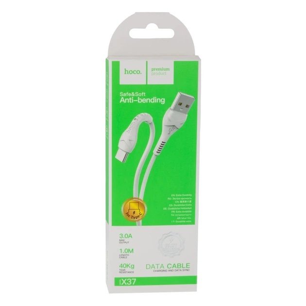 Cable HOCO X37 USB-A a USB-C Carga Rápida y Datos 1 Metro - Imagen 2