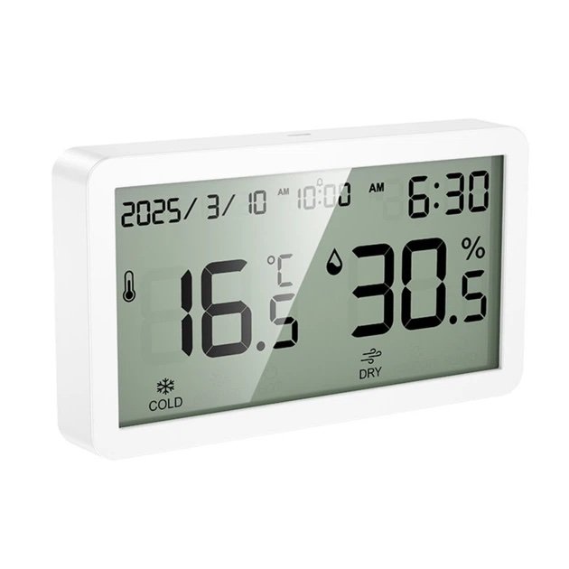 HOCO HX42 – Reloj Digital con Termómetro, Higrómetro y Alarma - Imagen 7
