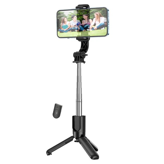 Bastón Selfie HOCO K17 con Trípode y Control Remoto Bluetooth – Extensible 75 cm