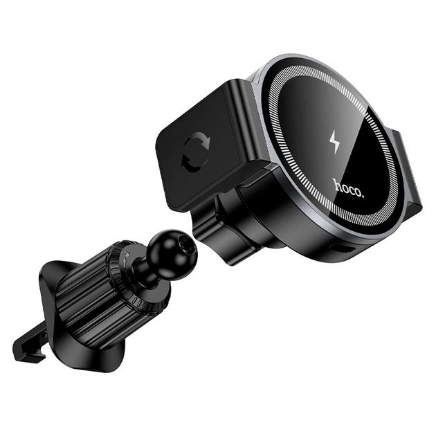 Soporte para Auto HOCO HW35 Magnético con Carga Inalámbrica Qi 15W Compatible con MagSafe - Imagen 5