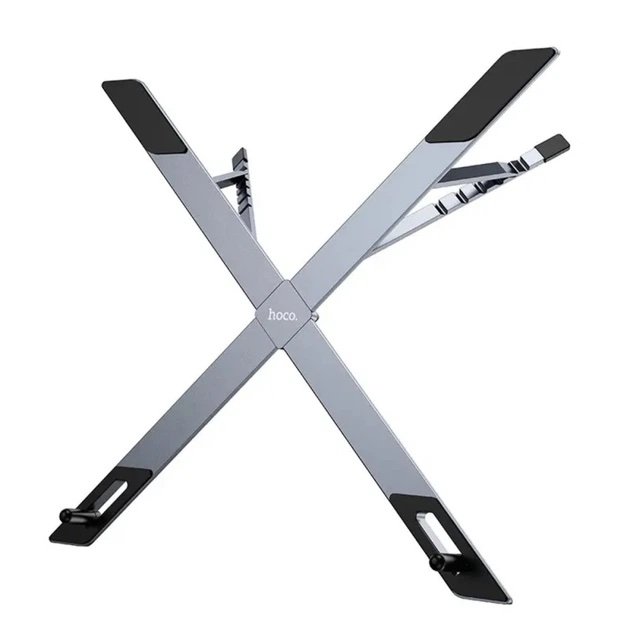 Soporte Plegable HOCO HD9 para Notebook y Tablet de Aluminio Ajustable – Gris - Imagen 3