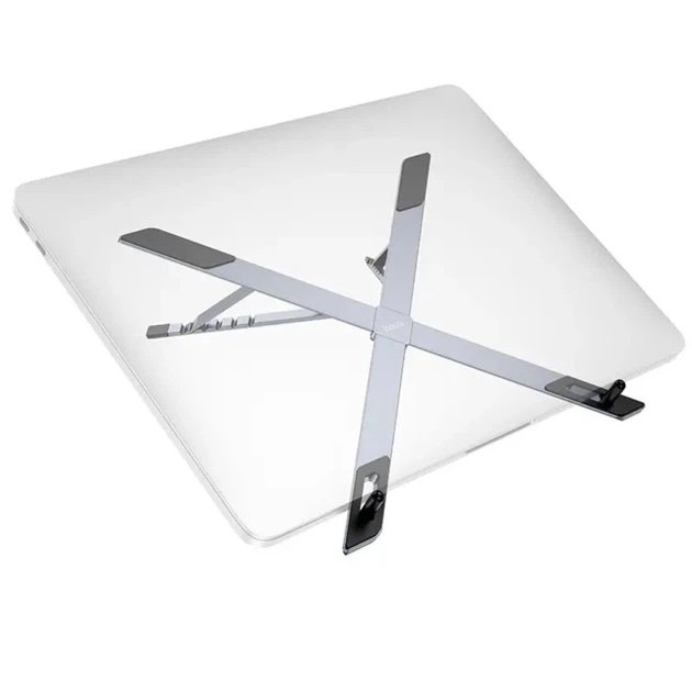 Soporte Plegable HOCO HD9 para Notebook y Tablet de Aluminio Ajustable – Gris