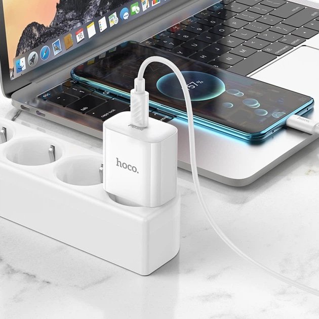 HOCO C76A Pro Cargador Rápido PD 30W con Cable USB-C a USB-C - Imagen 4