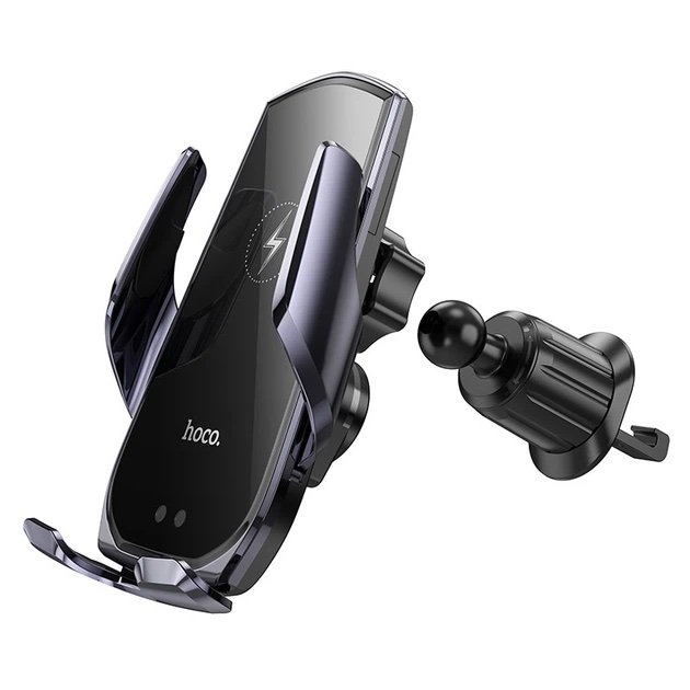 HOCO CA202 Plus Soporte para Auto con Carga Inalámbrica Qi 15W y Sensor Automático - Imagen 2