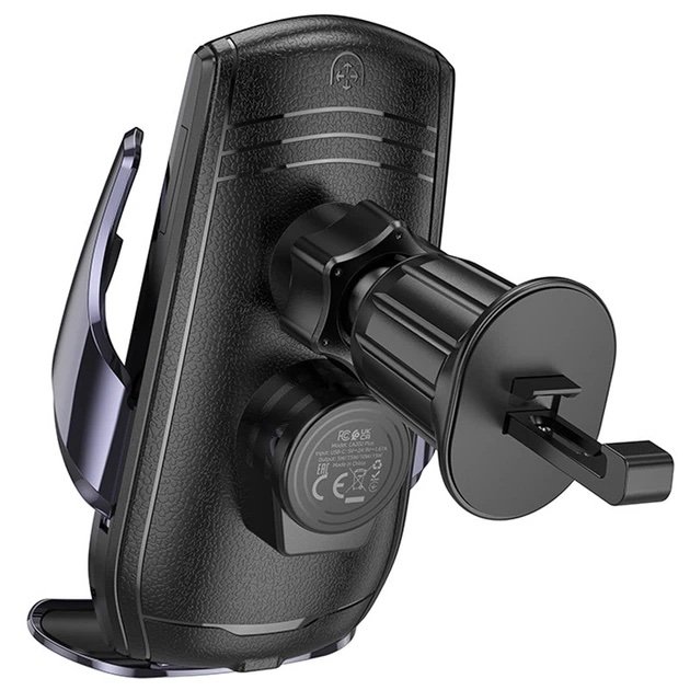 HOCO CA202 Plus Soporte para Auto con Carga Inalámbrica Qi 15W y Sensor Automático - Imagen 3