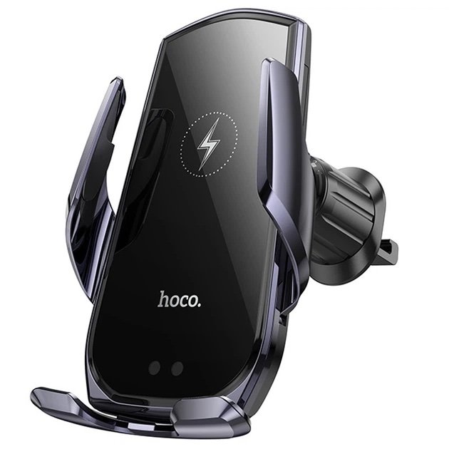 HOCO CA202 Plus Soporte para Auto con Carga Inalámbrica Qi 15W y Sensor Automático