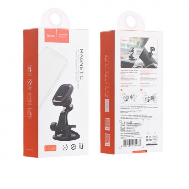 HOCO CA28 Soporte Magnético para Auto con Ventosa para Tablero y Parabrisas - Imagen 3