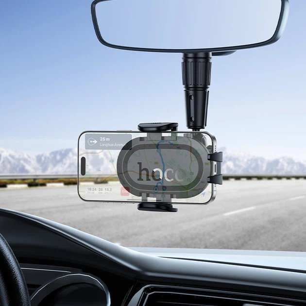 Soporte para Celular HOCO H88 Rally para Espejo Retrovisor Universal 4.7” a 7” - Imagen 7