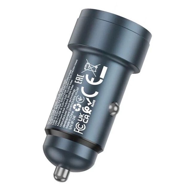 Cargador de Auto HOCO Z57A Glorious 30W USB-C PD + USB-A QC3.0 - Imagen 2