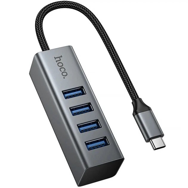 HOCO HB1C Hub USB-C 4 Puertos USB 3.0 | 5 Gbps