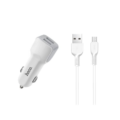 HOCO Z23 Micro Cargador de Auto 2 USB 2.4A + Cable Micro-USB