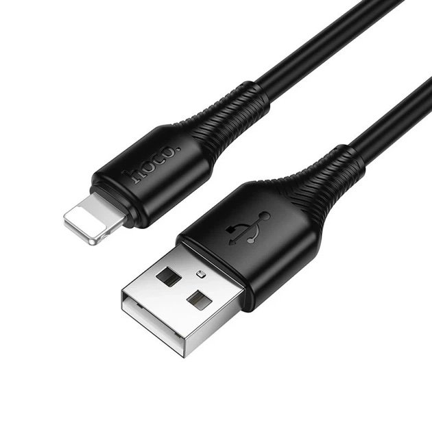 HOCO X120 USB-A a Lightning 1M Negro | Cable 2.4A