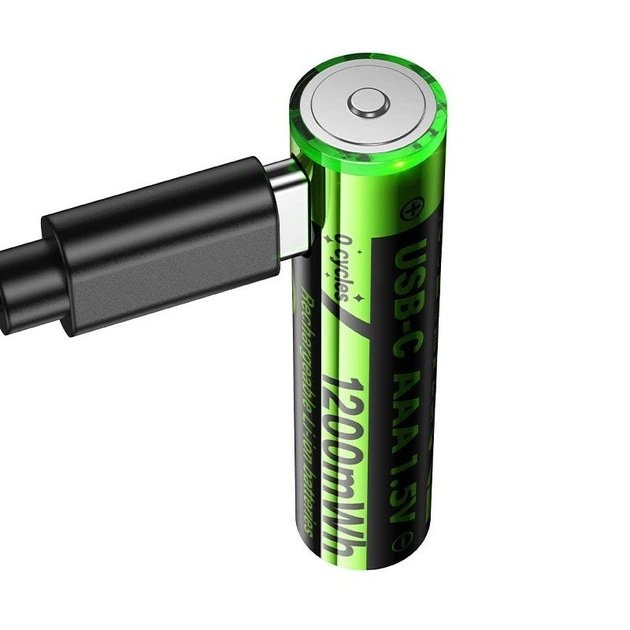HOCO JA4 Baterías AAA Recargables 1.5V USB-C x2
