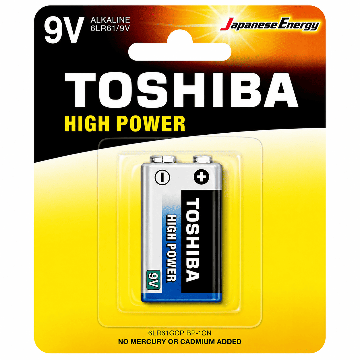 Pila Alcalina TOSHIBA 6LR61 9V