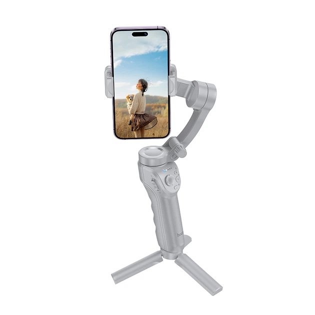 HOCO K24 Support Gimbal 3 Ejes para Celular con Seguimiento Facial y Luz LED - Imagen 3