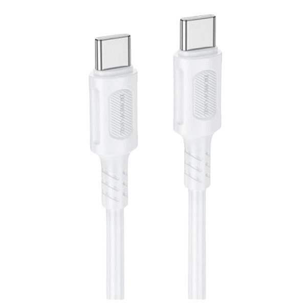 Cable BOROFONE BX111 USB-C a USB-C 60W blanco