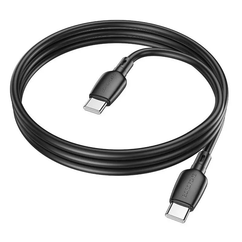 BOROFONE BX93 USB-C a USB-C 60W 1M Negro 3A