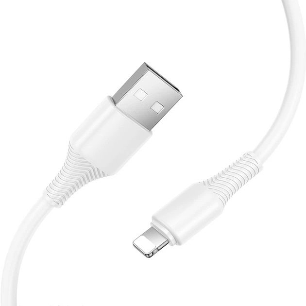 HOCO X120 USB-A a Lightning 1M Blanco | Cable 2.4A