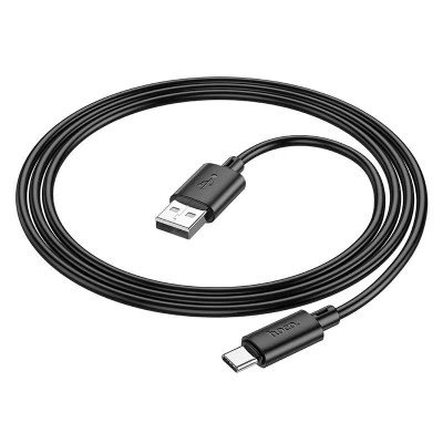 Cable HOCO X88 Gratified USB-A a USB-C 3A 1 Metro Negro - Imagen 2