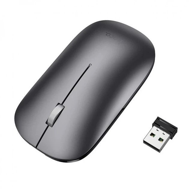 HOCO GM43 Adelanto — Mouse Inalámbrico Dual Bluetooth + 2.4G recargable USB-C