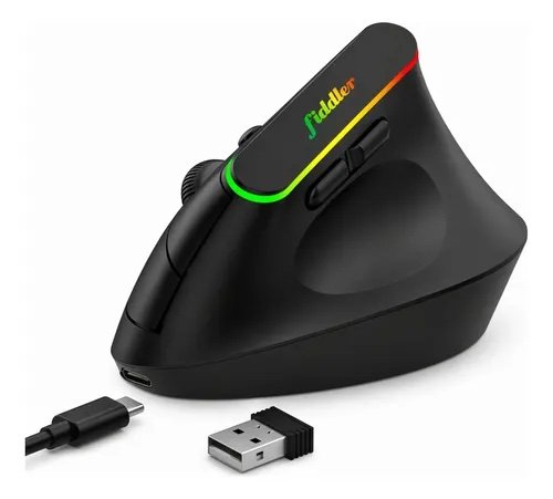 Mouse Vertical Fiddler FD-MOX2BT Bluetooth 5.2 + 2.4G Recargable