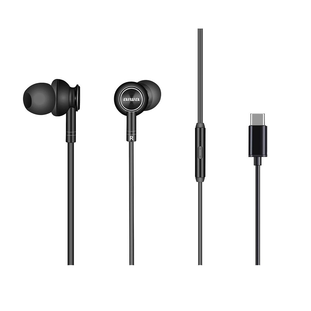 AIWA AW-i30TC – Audífonos In-Ear USB-C Negro