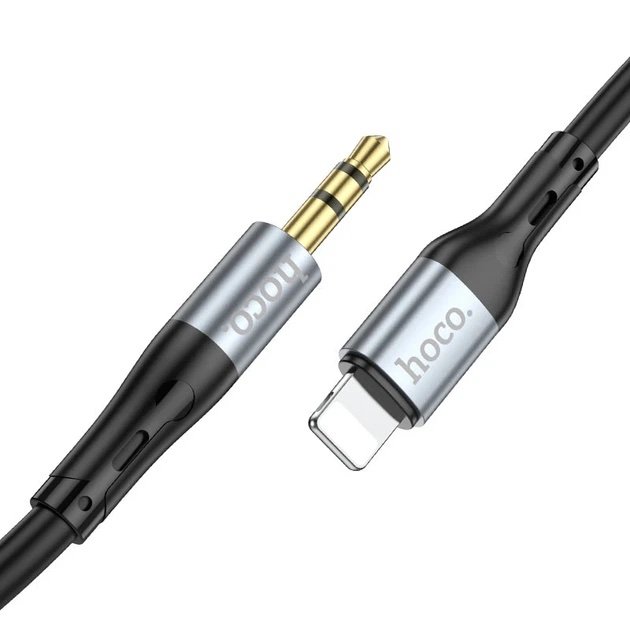 HOCO UPA22 Lightning a 3,5 mm Negro Cable AUX 1 Metro