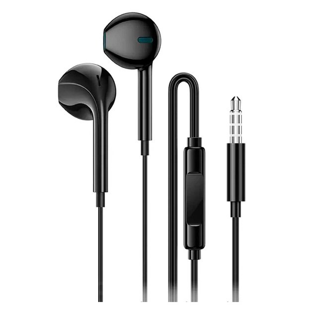BOROFONE BM100 Fuente Negro – Audífonos In-Ear 3,5 mm