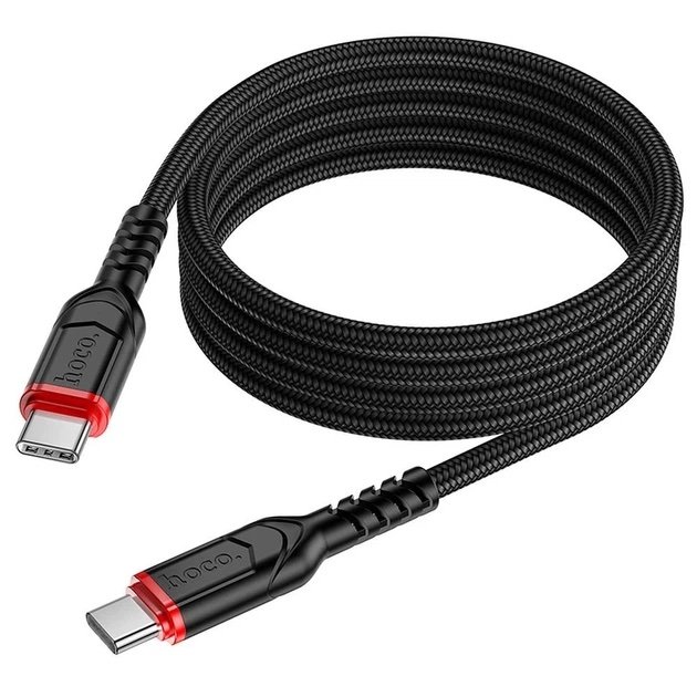 HOCO X59 Victory USB-C a USB-C 60W 1M Negro - Imagen 2