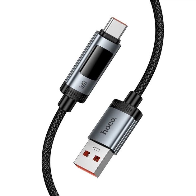 HOCO U148 – Cable USB-A a USB-C 100W con Pantalla Digital - Imagen 2