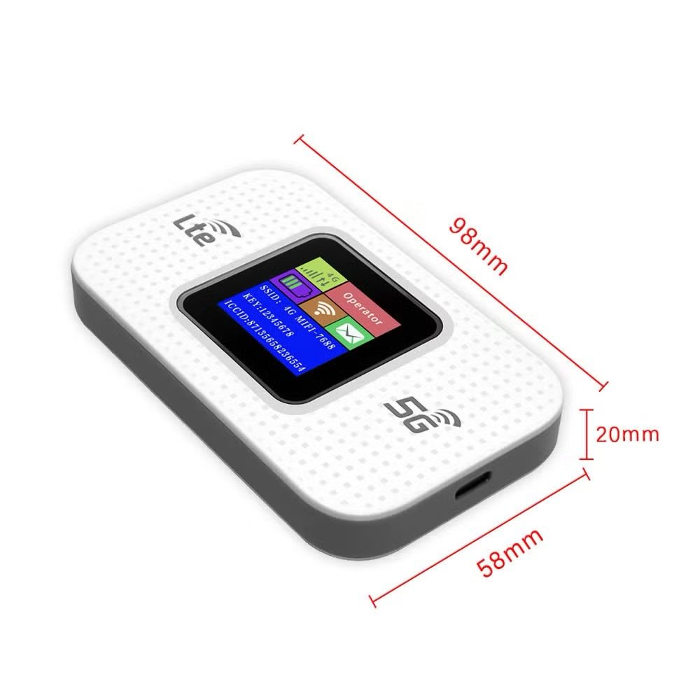 Router WiFi Portátil 4G LTE M9S MF68E con SIM y Pantalla LCD 3000mAh - Imagen 2