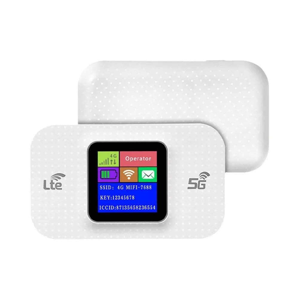 Router WiFi Portátil 4G LTE M9S MF68E con SIM y Pantalla LCD 3000mAh