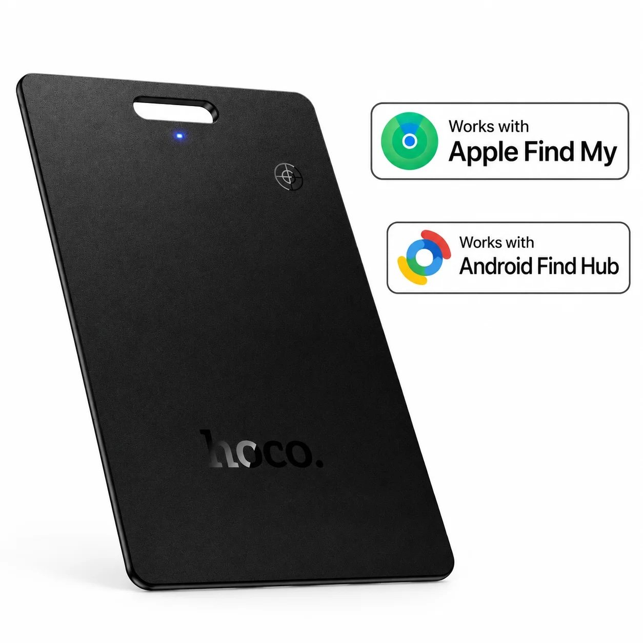 HOCO E102 Nida Smart Tracker Tarjeta Localizador Apple Find My / Android Find Hub