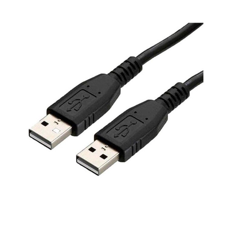 Cable USB-A Macho a USB-A Macho 1 Metro Negro